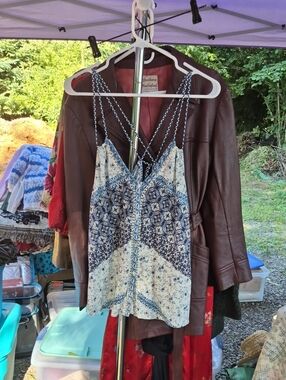 Lucky Brand Floral Boho Festival Summer Flowy Tank Top Cami